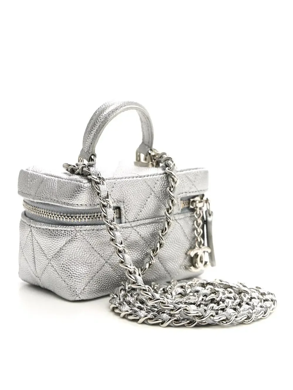 Chanel Metallic Caviar Quilted Mini Top #324099C17B